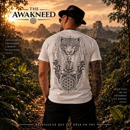 T-shirt AWAKNEED – Ocelotl, la voie de l’éveil